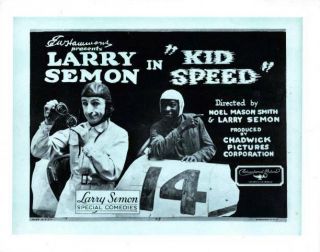 Old Movie Photo Kid Speed Lobby Card Larry Semon Spencer Bell 1921