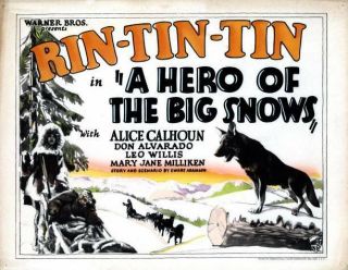 Old Movie Photo Hero Of The Big Snows Poster Rin Tin Tin 1926
