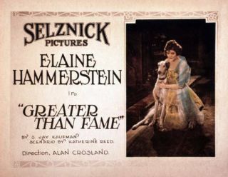 Old Movie Photo Greater Than Fame Poster Elaine Hammerstein 1920