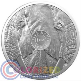 2019 1 oz South African 5 Rand Silver Elephant Big Five Coin 2