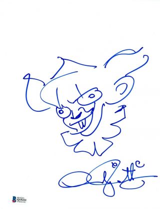 Andres Andy Muschietti Signed Autographed It Chapter 2 Pennywise Sketch