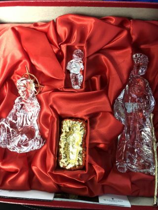 Waterford Crystal Full Christmas Nativity Set Includes Millennium Nativity