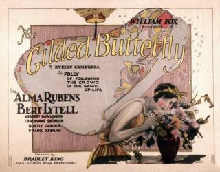 Old Movie Photo The Gilded Butterfly Poster Alma Rubens 1926