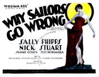 Old Movie Photo Why Sailors Go Wrong Poster Sally Phipps 1928