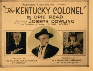 Old Movie Photo The Kentucky Colonel Lobby Card Joseph J Dowling Elinor Field
