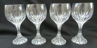 Set Of 4 Baccarat France Crystal Massena Red Wine Glasses 6.  5 " Tall