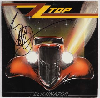 Zz Top Billy Gibbons Jsa Signed Autograph Record Vinyl Eliminator Album