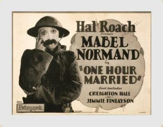 Old Movie Photo One Hour Married Us Lobby Card Mabel Normand 1927