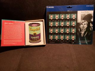 Andy Warhol Usps Postage Stamps Sheet And Stationary