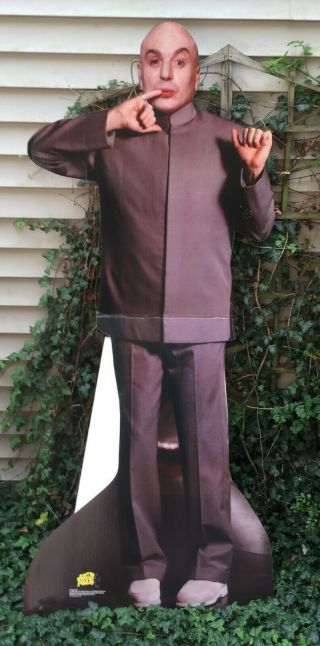 Dr.  Evil - Austin Powers Lifesize Cardboard Cutout Standee Standup 70 " Tall 1999
