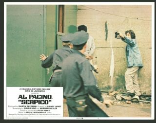 SERPICO Lobby Card Set of 8 (Fine) 1974 Al Pacino Movie Poster Art 412 2