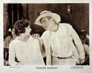 Old Movie Photo White Hands Us Lobby Card,  Elinor Fair Hobart Bosworth 1922