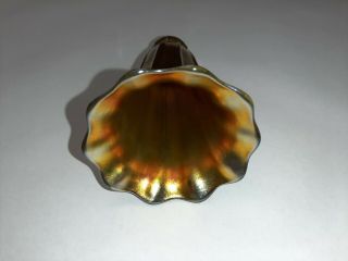Authentic Signed L C Tiffany Favrile Gold Tulip Art Glass Shade