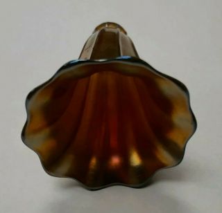 Authentic Signed L C Tiffany Favrile GOLD Tulip Art Glass Shade 2