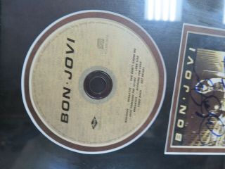 JON BON JOVI autographed cd display signed framed rock music album SEE 2