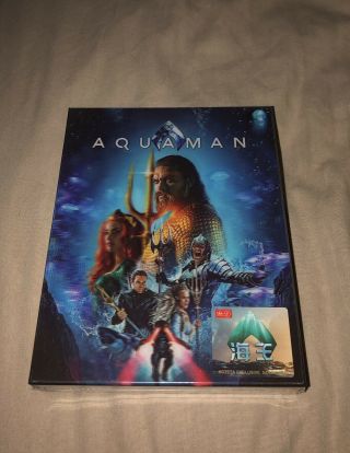 Aquaman [ 4k Uhd Blu - Ray ] Steelbook [hdzeta] Single Lenticular
