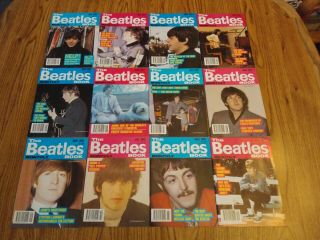 ‘the Beatles Monthly Books’ Full Set Of Year 1991 Issues In - U.  K.