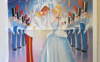 Disney Cinderella 1987 ReRelease 27x41 inch One Sheet Movie Poster RARE Princess 3