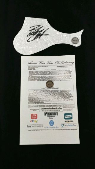 Bruce Springsteen Signed Guitar Pick Guard With Great Looking Item
