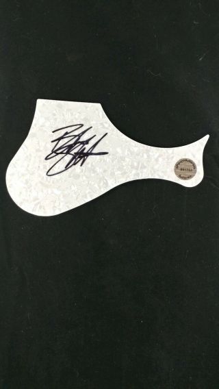 Bruce Springsteen Signed Guitar Pick Guard With Great Looking Item 2