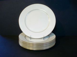 Set Of 8 Lenox Hayworth Dinner Plates 10 3/4 "