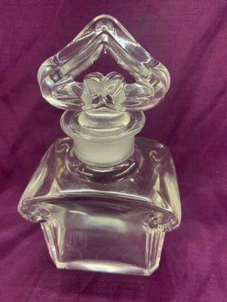 Vintage Guerlain France Baccarat Crystal Glass Perfume Bottle