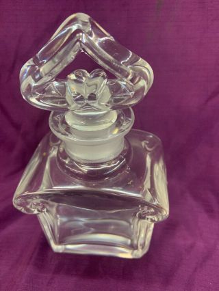 Vintage Guerlain France Baccarat Crystal Glass Perfume Bottle 3