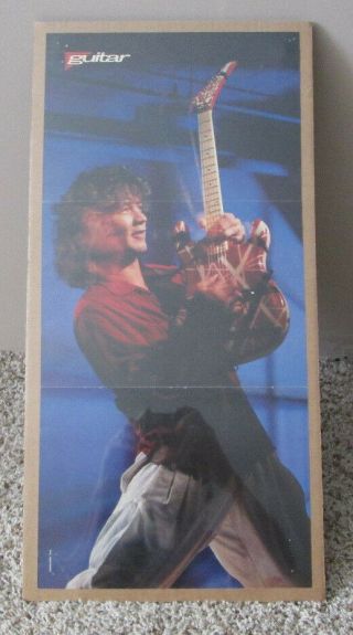 Vintage Rock Poster Eddie Van Halen Shrink Wrapped Man Cave Rare Van Halen