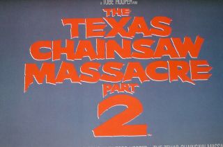 TEXAS CHAINSAW MASSACRE 2 - 1986 Alt.  version ' Breakfast Club ' poster 15X22 inch 2