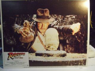 Raiders Of The Lost Ark Set Of 8 Lobby Cards