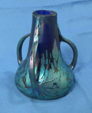 Vintage Antique Art Deco Cobalt Blue Glass Vase