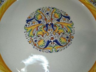 MERIDIANA CERAMICHE Hand - Painted Dinner Plates Set of 4 Crafted in Italy 3