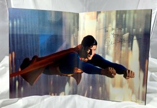 Hand Signed CHRISTOPHER REEVE Autograph Vintage SUPERMAN The MOVIE Book DC Comic 2