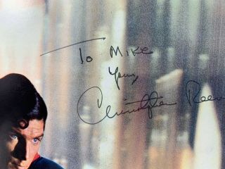 Hand Signed CHRISTOPHER REEVE Autograph Vintage SUPERMAN The MOVIE Book DC Comic 3