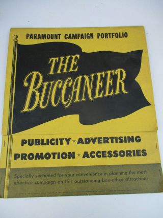 The Buccaneer Epic Film Pirate Movie Press Kit Yul Brynner Paramount Wow 1958