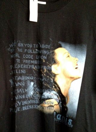 Vintage Alanis Morissette T - Shirt Supposed Former Infatuation Junkie - Xl - Nwt