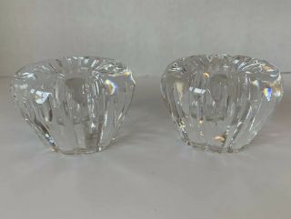 Waterford Irish Crystal Carina Candlestick Holders With Stickers 061 - 169