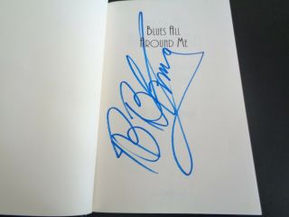 Bb King Autograph Blues All Around Me Signed Book.  A Great Signature