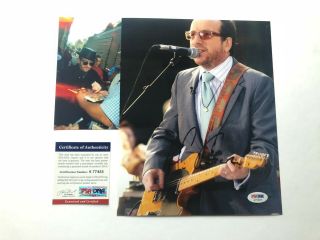 Elvis Costello Rare Signed Autographed 8x10 Photo Psa/dna