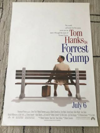 Forrest Gump Movie Poster 1 Sided Rolled 27x40 Tom Hanks