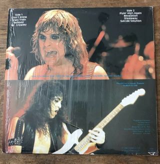 Ozzy Osbourne Vinyl,  Concert Recorded Live in Leicester,  Newcastle March 3,  1986 2