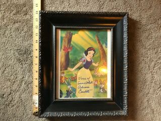 Snow White and the Seven Dwarfs Adriana Caselotti signed print with 3