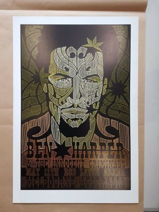 Ben Harper & The Innocent Criminals Melbourne 2006 Poster Art Rhys Cooper