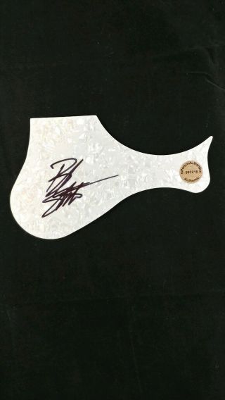 Bruce Springsteen Signed Guitar Pick Guard With See Photos