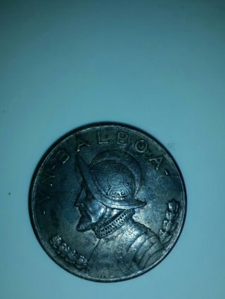 1931 Republica De Panama Vn Balboa Key Date Au 90 26.  73 Grams
