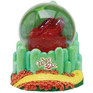 The Wizard Of Oz Ruby Slippers And Emerald City 100mm Musical Water Globe,