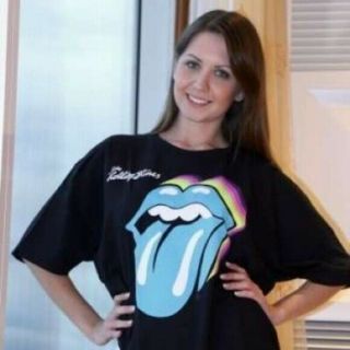 Adult Film Star Chrissy Marie Personally Owned Worn Signed Rolling Stones Shirt