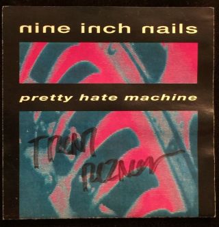 Nine Inch Nails The Pretty Hate Machine Trent Reznor Signed Cd Autograph Nin