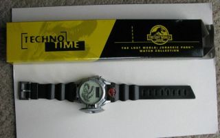 1997 Jurassic Park World Bk Techno Time Dinosaur Wrist Watch