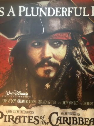 HUGE 68X47 PIRATES OF THE CARIBBEAN: AT WORLD ' S END DVD & BLU - RAY PROMO POSTER 2